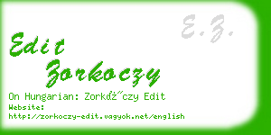 edit zorkoczy business card